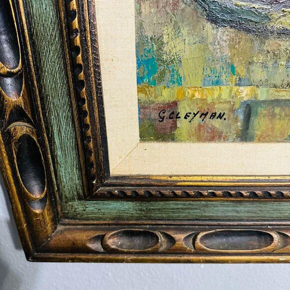 28 X 24 Inch G.CLEYMAN Oil Painting - Picture 3 of 4